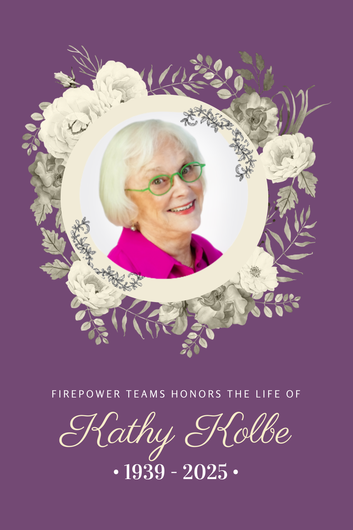 Kathy Kobe Announcement